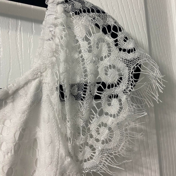 Allandwell white lace dress NWT size large - Picture 5 of 12